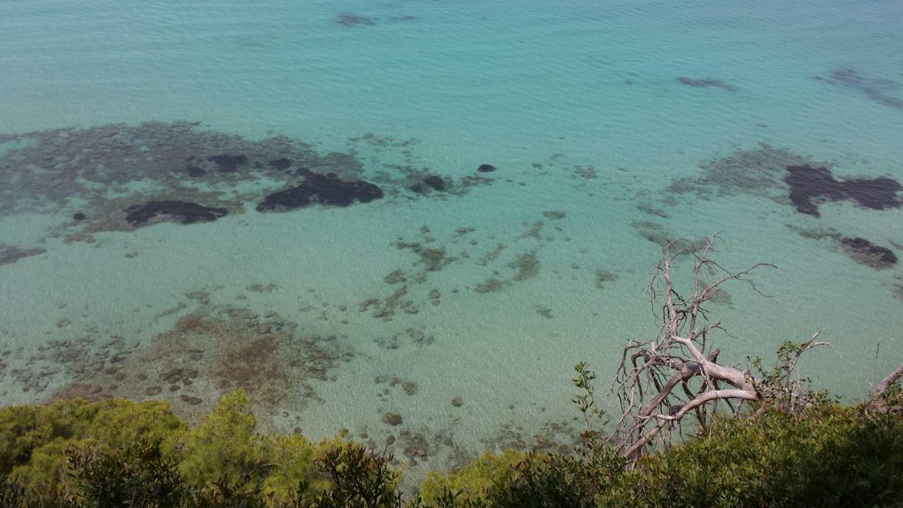 Sani Beach Villa Bagian luar foto
